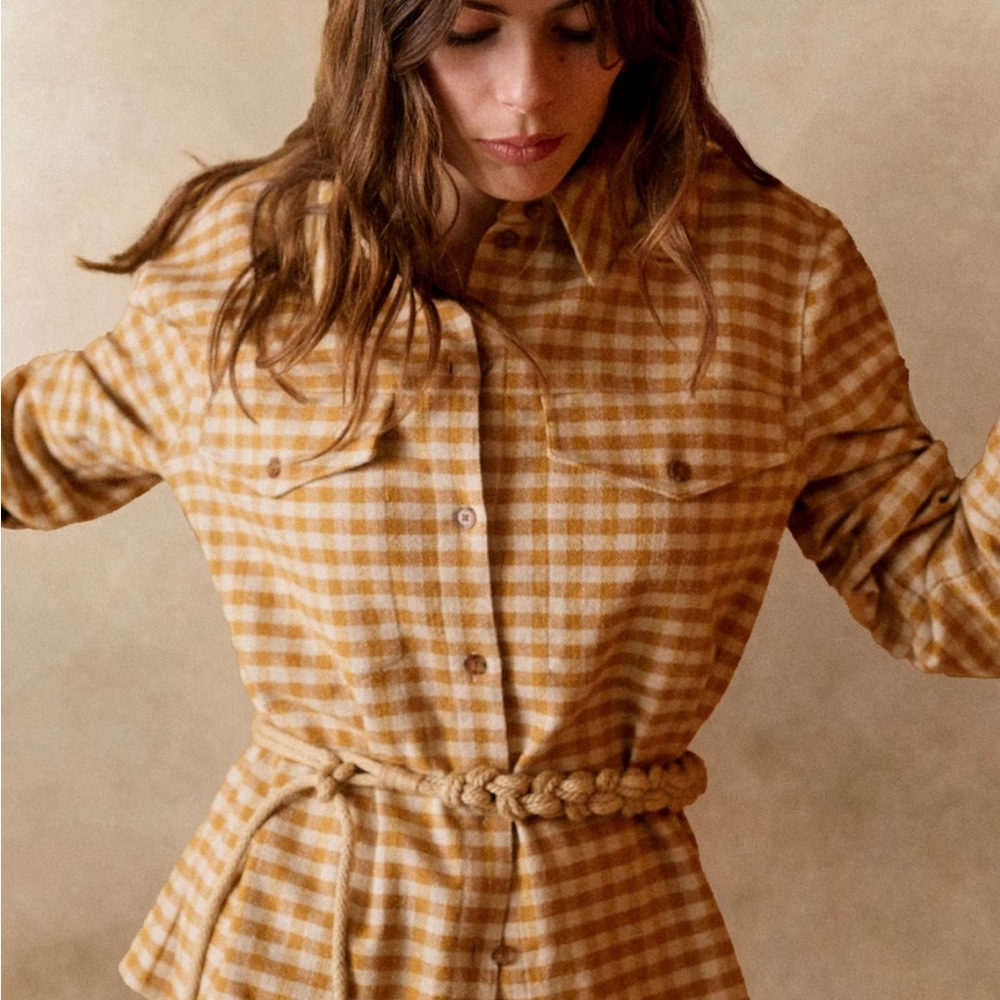 Sézane Eurielle Checkered Shirt